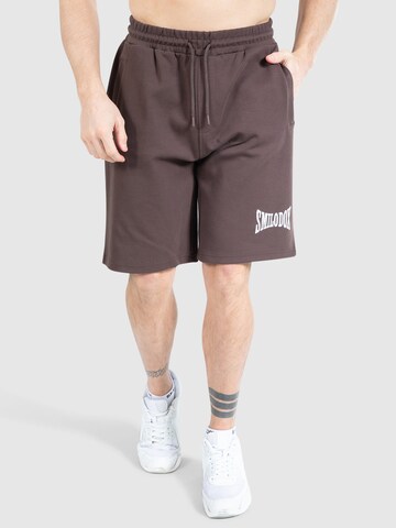 Smilodox Loose fit Pants 'Classic Pro' in Brown: front