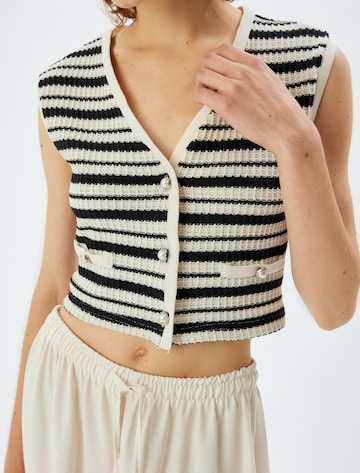 Koton Gebreid vest in Zwart