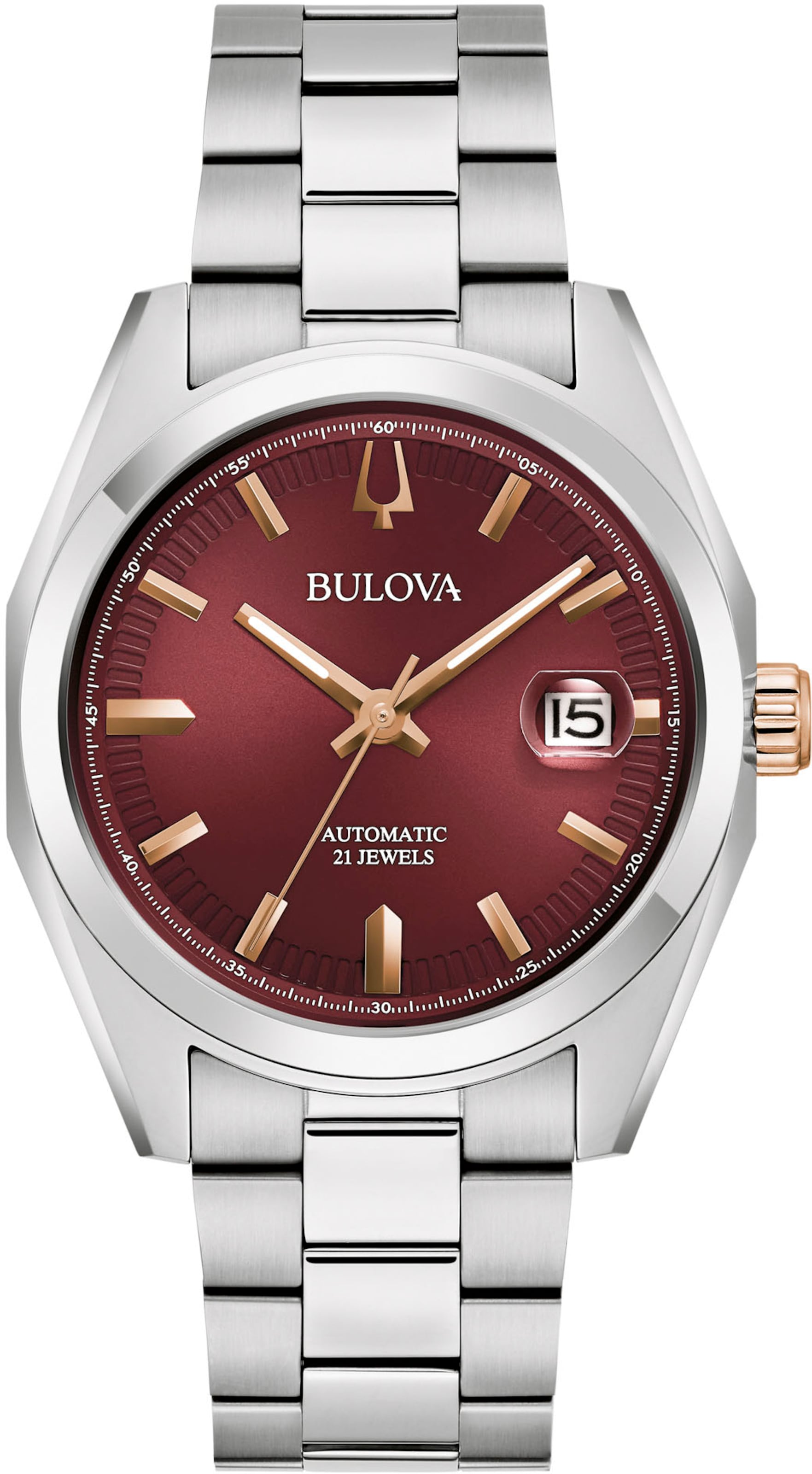 Bulova Analog Watch in Silver: front