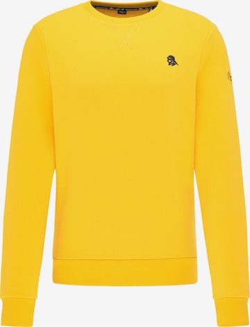 Sweat-shirt Schmuddelwedda en jaune : devant