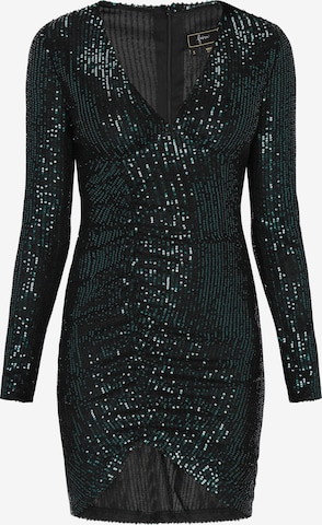 faina Kokteilové šaty - Zelená: predná strana