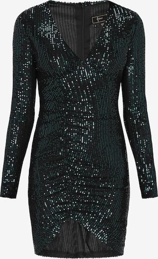 Kokteilinė suknelė iš faina, spalva – tamsiai žalia, Prekių apžvalga