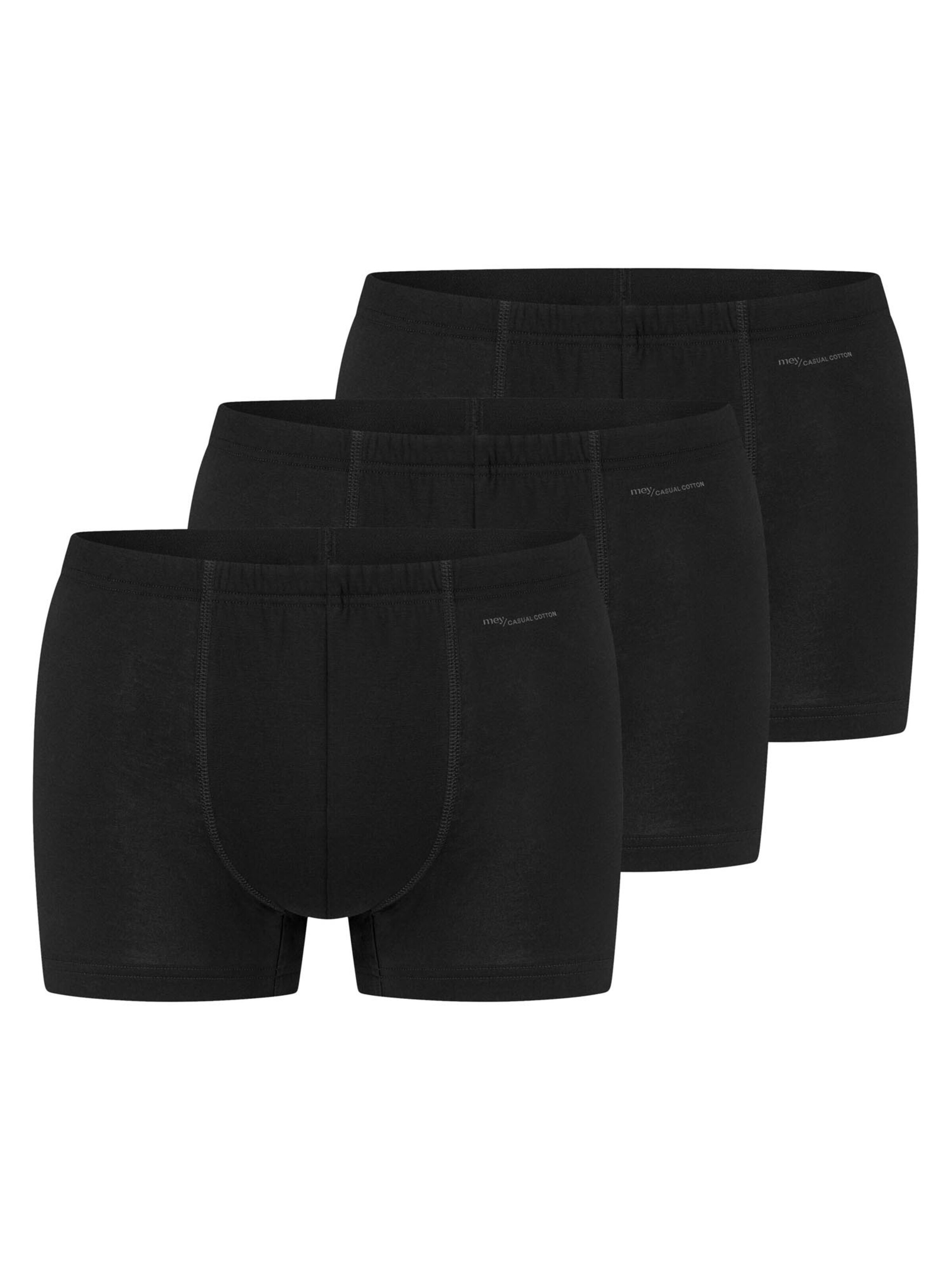 Mey Boxer shorts 'Casual Cotton' in Black: front