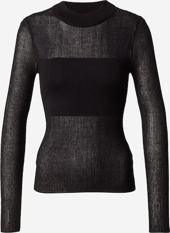 HUGO Pulover 'Slumy_B' | črna barva: sprednja stran