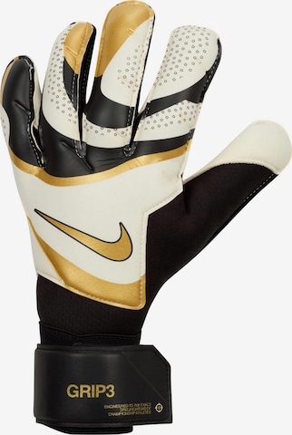 NIKE Athletic Gloves 'Grip3' in Black: front