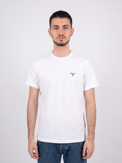 Barbour T-Shirt 'ESSENTIAL SPORTS TEE' en S en blanc, Vue avec produit