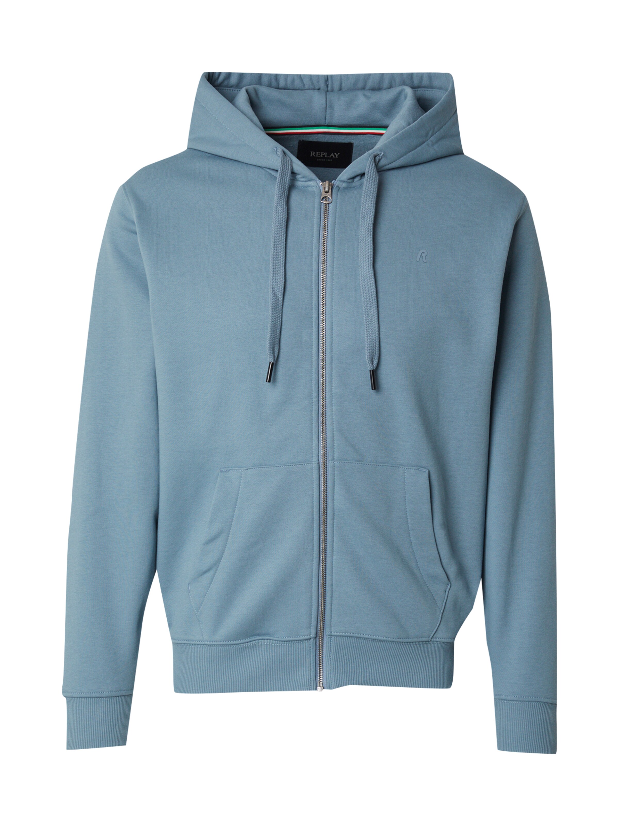 REPLAY Кофта на молнии в Синий: спереди