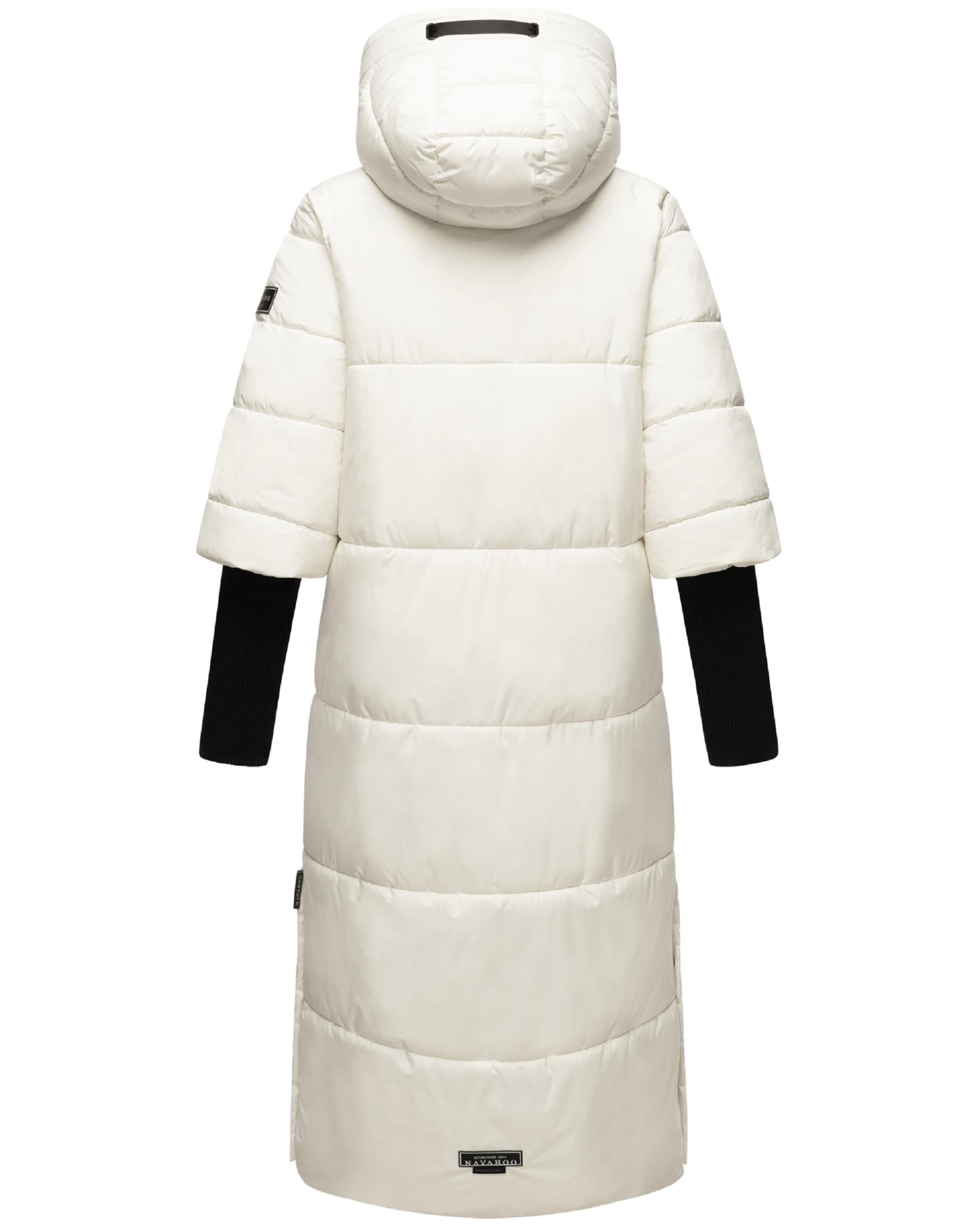 NAVAHOO Płaszcz zimowy 'Ciao Miau XIV' w kolorze biały