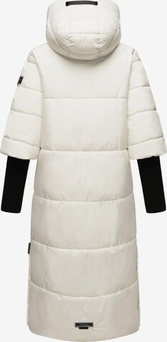 NAVAHOO Зимно палто 'Ciao Miau XIV' в бяло