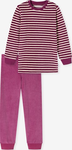 Pyjama ' Cat Zoe Velours ' SCHIESSER en rose : devant