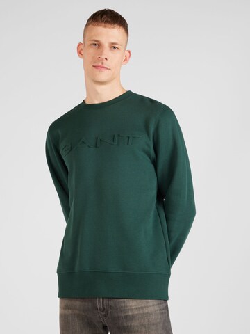 GANT Sweatshirt in Groen: voorkant