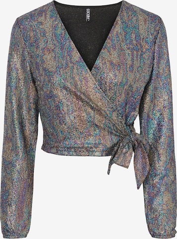 PIECES Blouse 'Maza' in Mixed colors: front