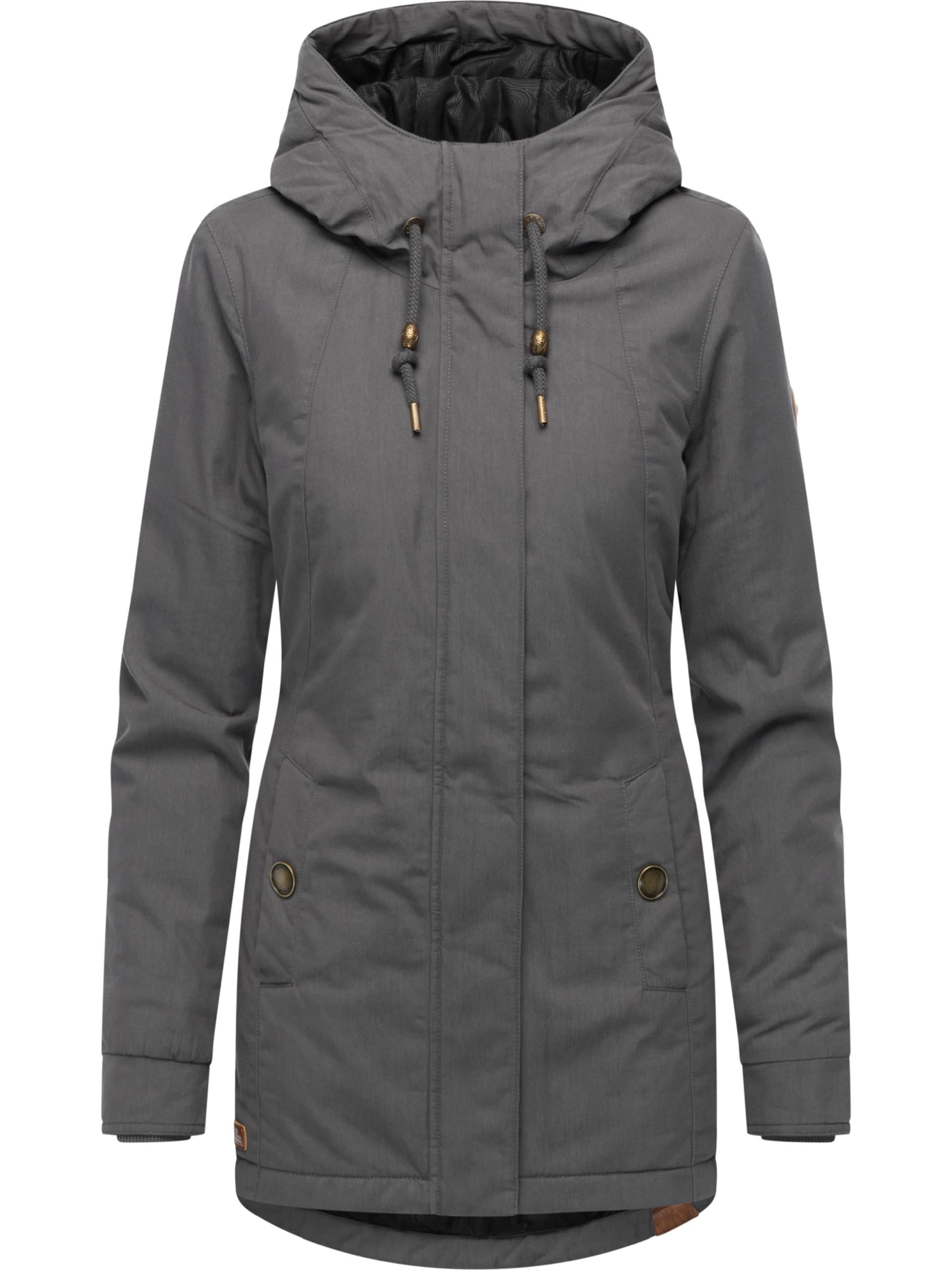 Ragwear Parka 'Monadena' in Grau: Vorderseite