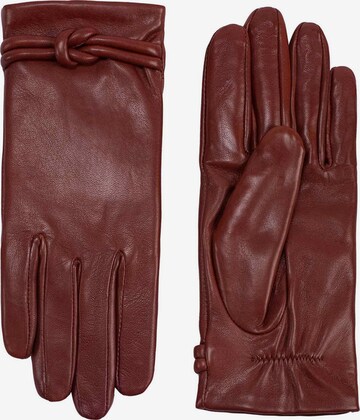 KESSLER Full Finger Gloves 'Olivia' in Brown