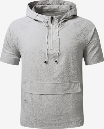 YOUTHUP Shirt 'Kopffrei' in Grey: front