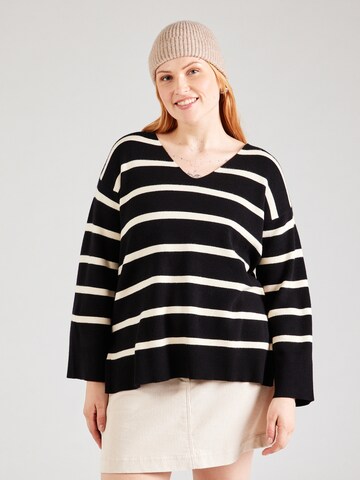 Vero Moda Curve Sveter 'VMCSaba' - Čierna: predná strana