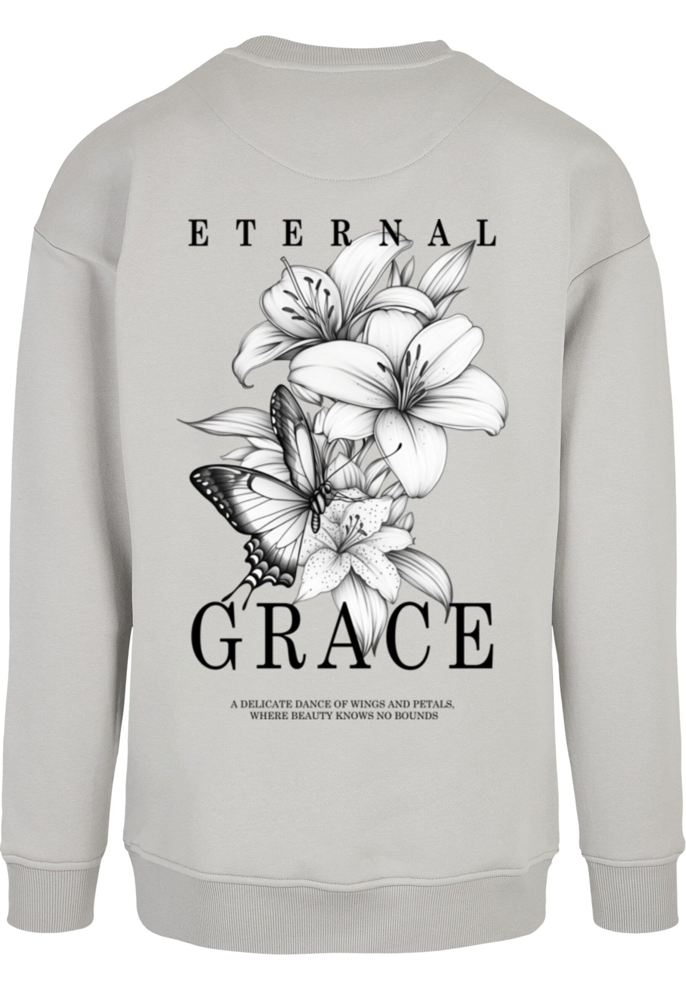 Merchcode Sweatshirt 'Eternal Grace' in Grey