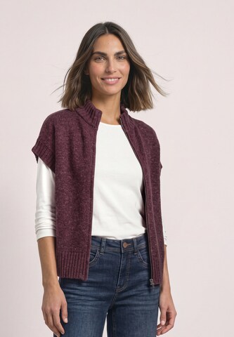 STREET ONE Knit Cardigan in Red