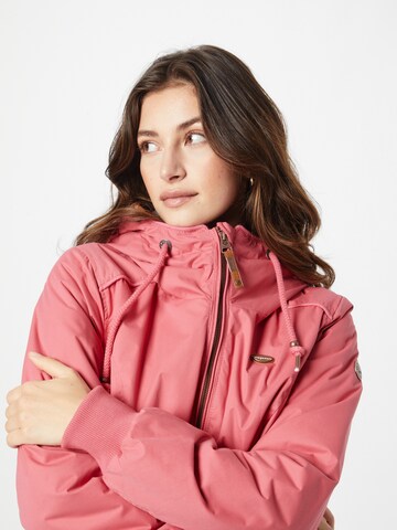 Ragwear Between-Seasons Parka 'DANKKA' in Pink