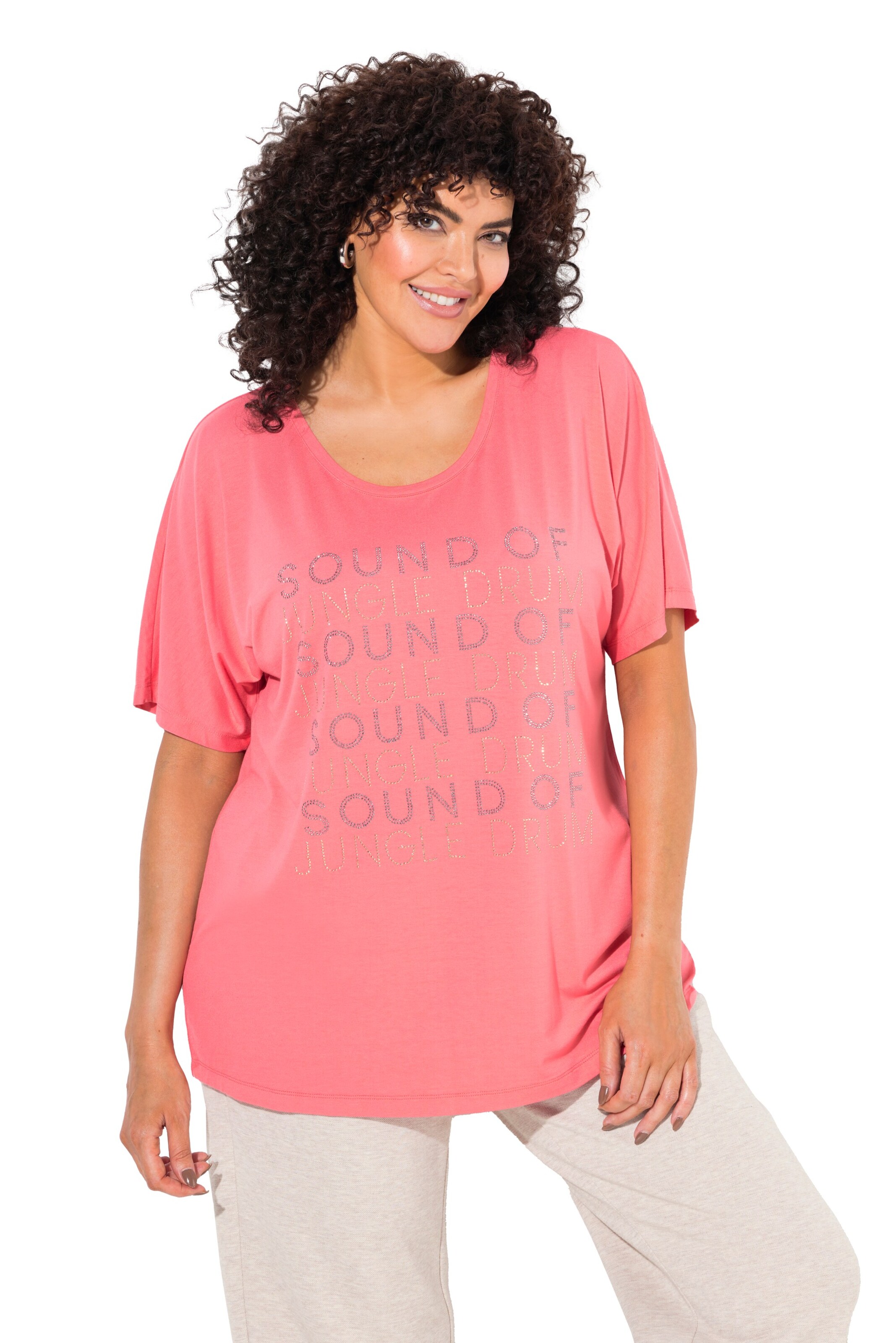 Ulla Popken Shirt in Oranje: voorkant