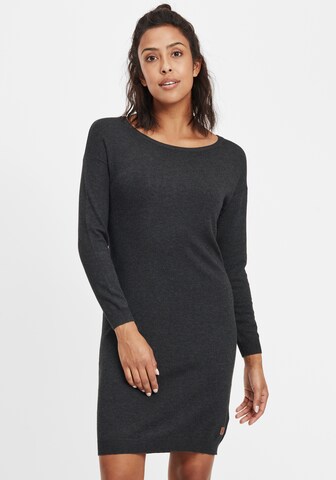 Oxmo Knitted dress 'Ella' in Grey: front