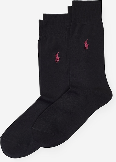 Polo Ralph Lauren Sukat 'SIZED FLAT-CREW-2 PACK' koossa 39-42 värissä musta, Tuotenäkymä