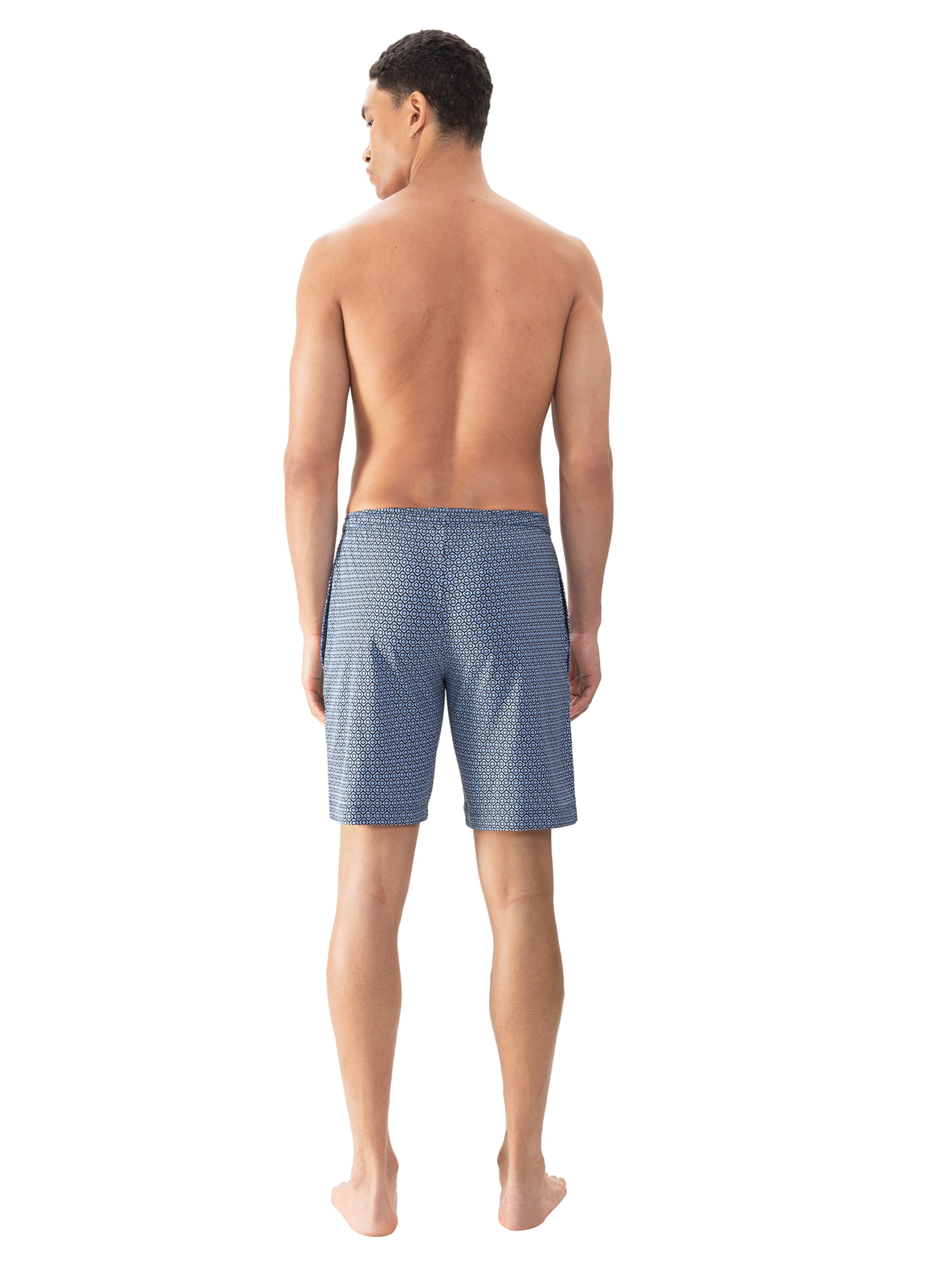 Mey Pyjamabroek 'Round Geo' in Blauw