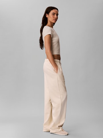 Calvin Klein Jeans Loosefit Broek in Beige