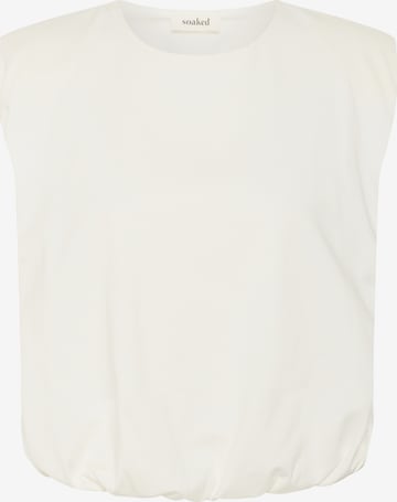 SOAKED IN LUXURY Blouse in Wit: voorkant