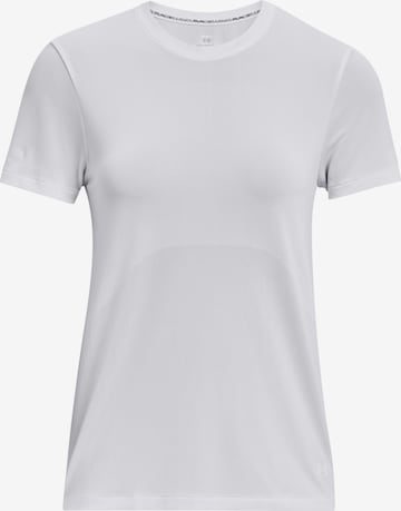 UNDER ARMOUR Performance Shirt 'Stride' in White: front