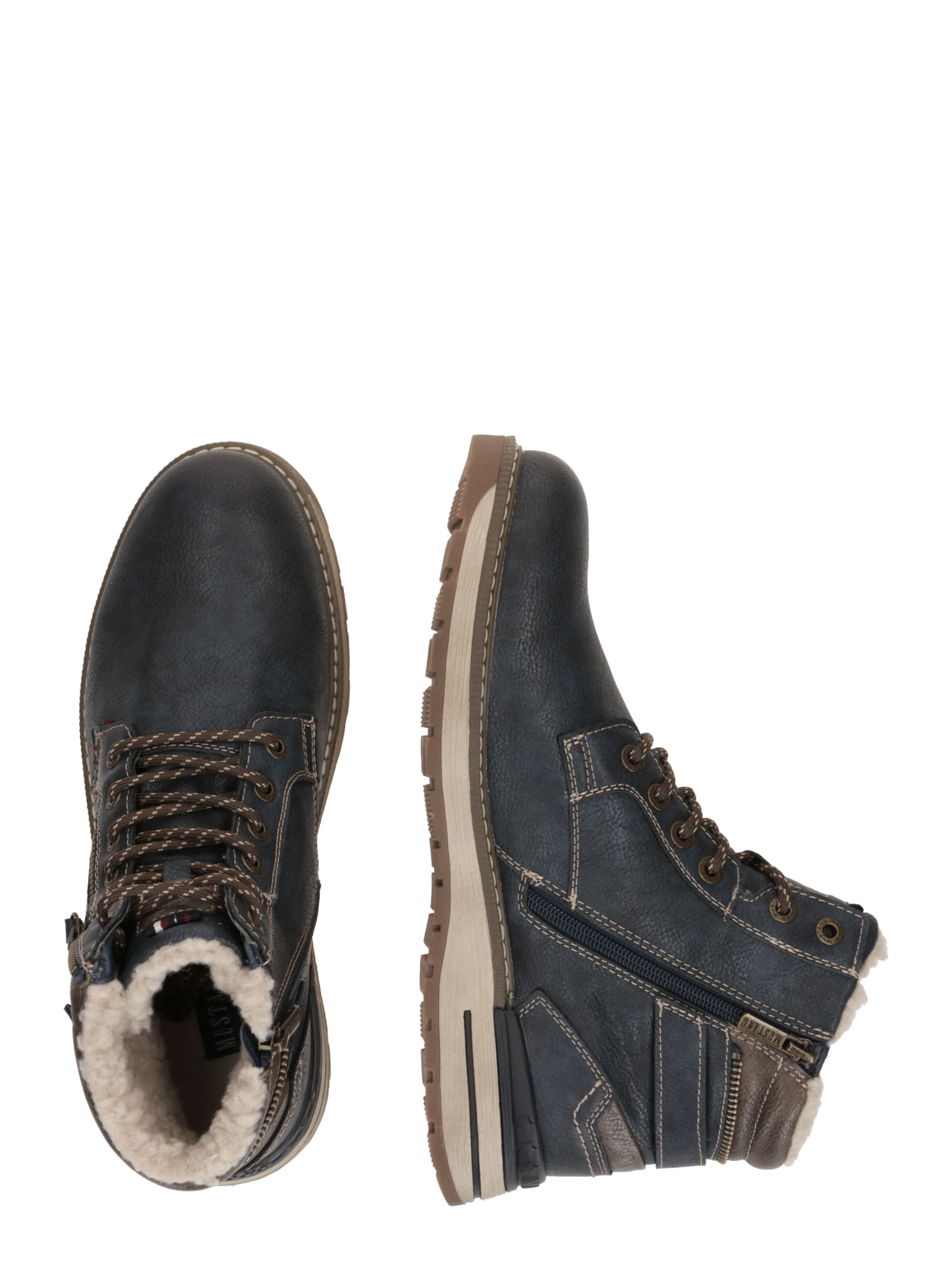 Bottines à lacets MUSTANG en bleu