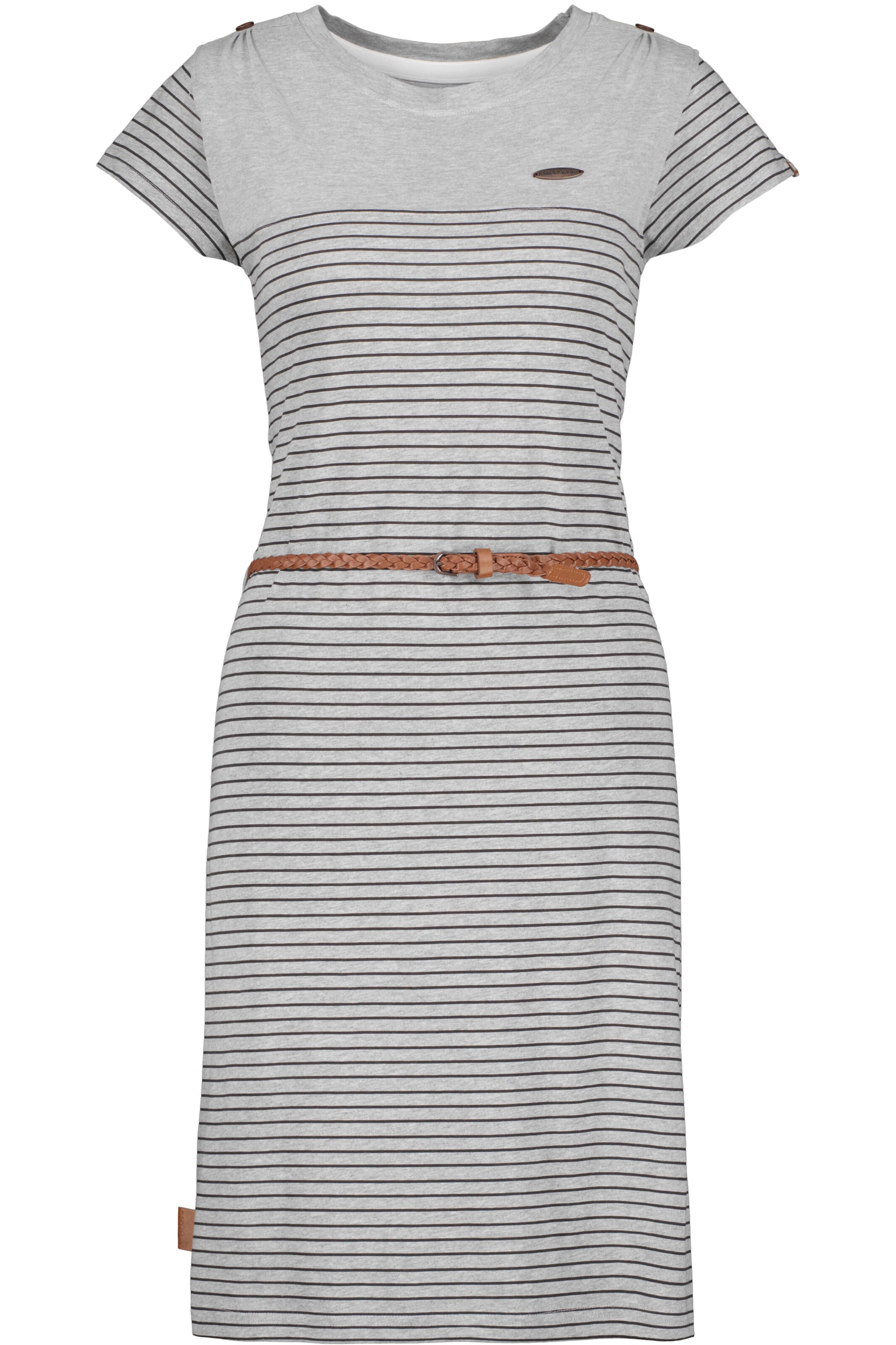 alife & kickin Summer Dress 'LeoniceAK B' in Grey: front
