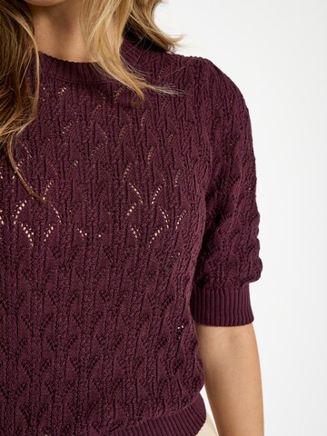 Pullover 'Lamina' di minus in lilla