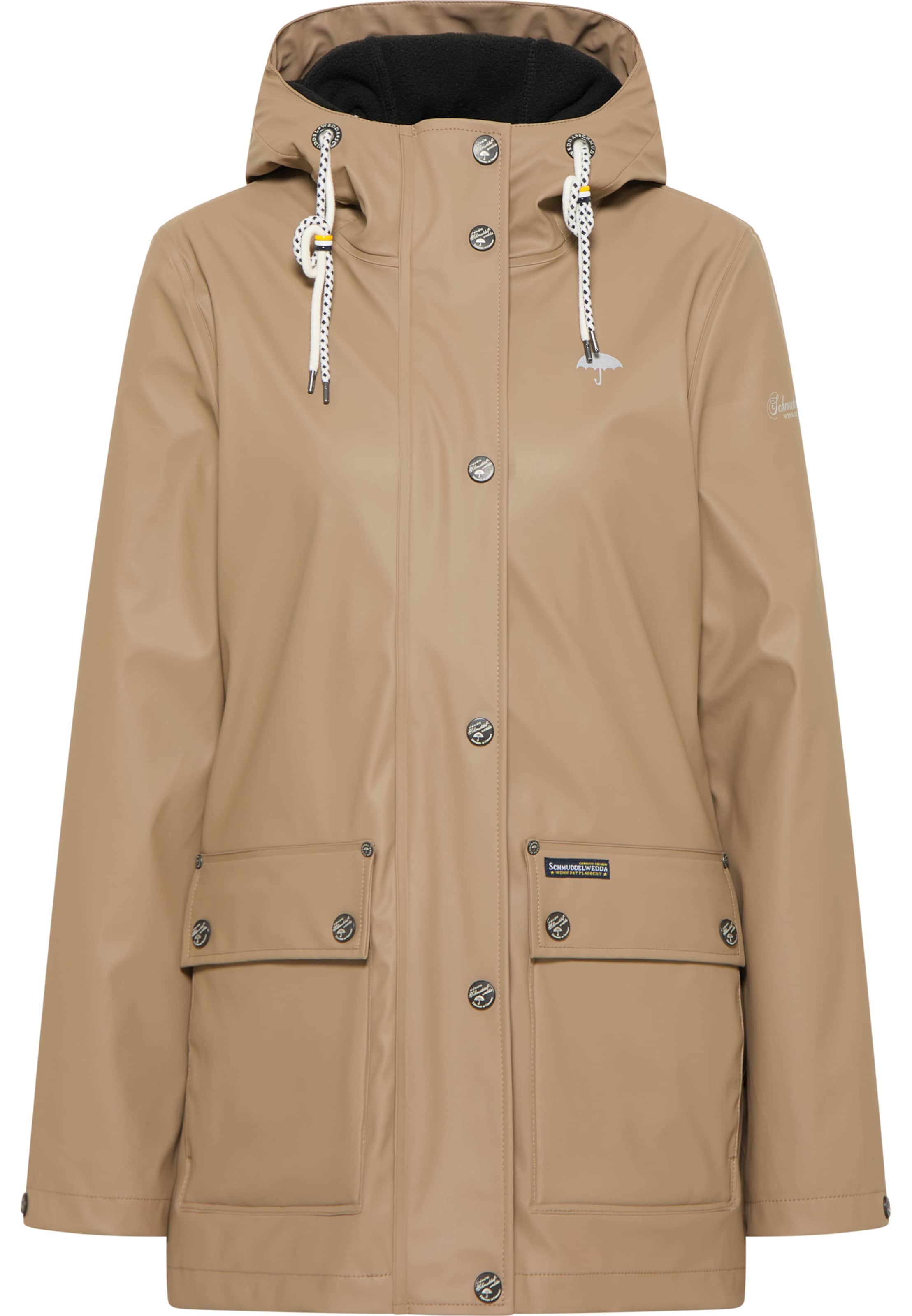 Schmuddelwedda Λειτουργικό μπουφάν σε καφέ: μπροστά