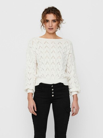 Only Tall Sweater in White: front