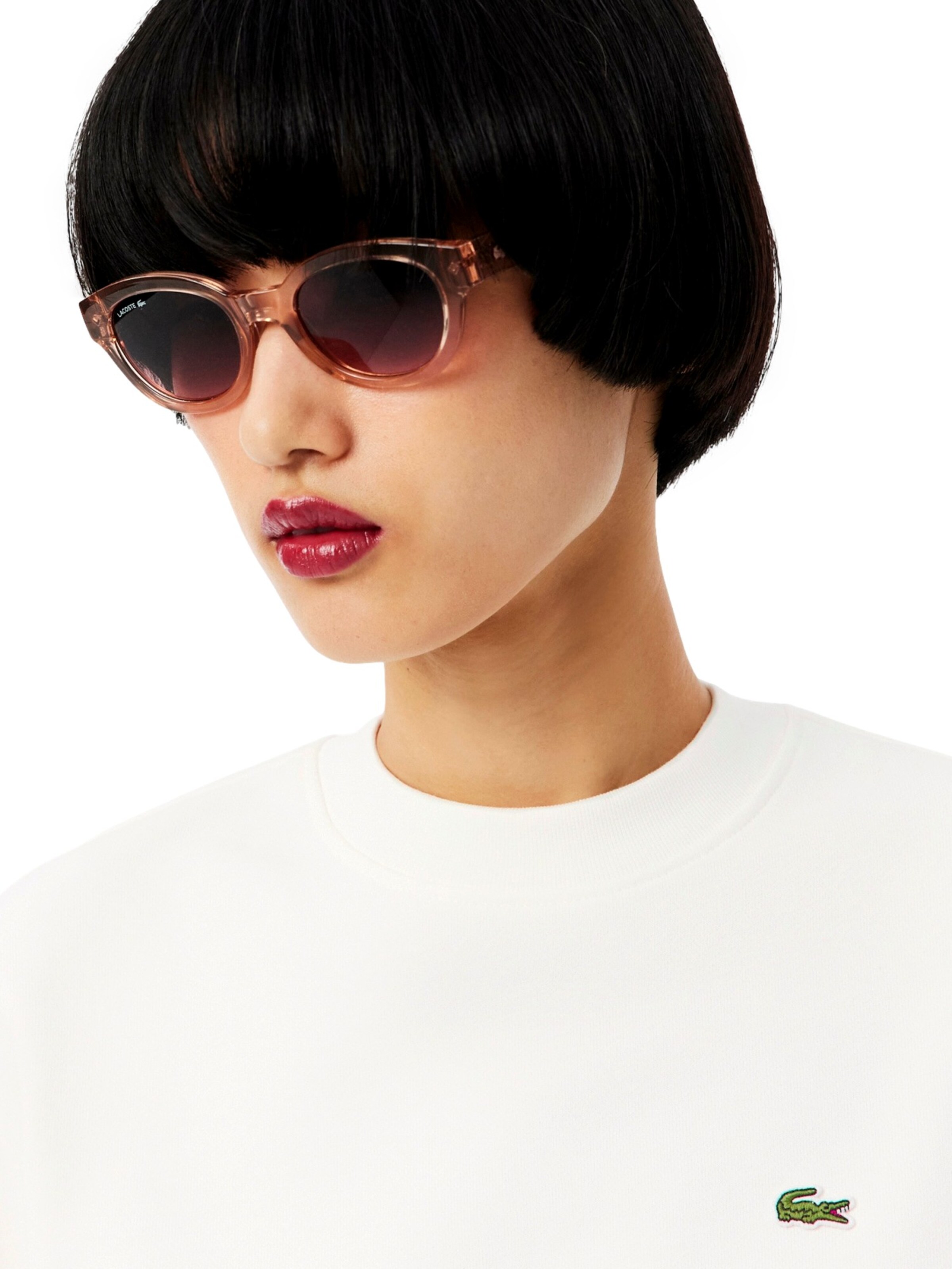 Sweat-shirt LACOSTE en blanc