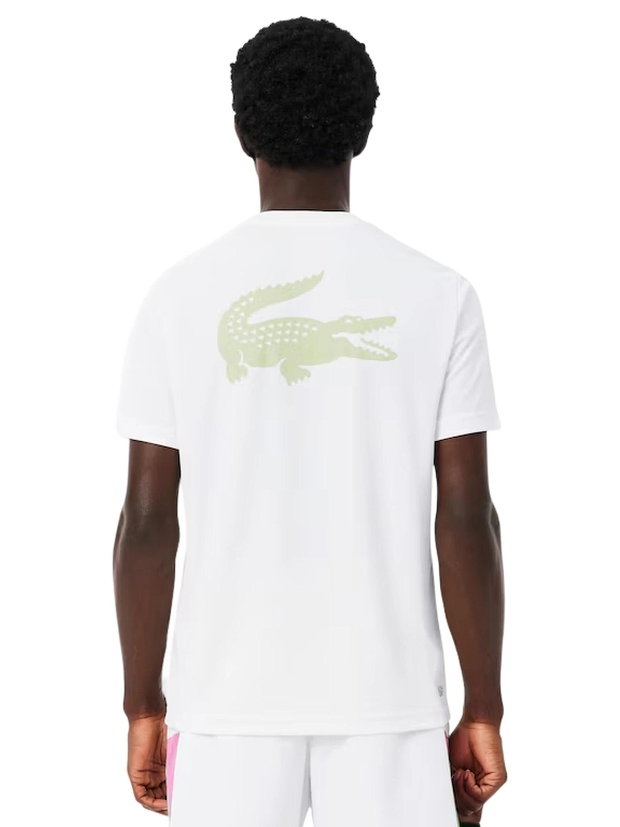 LACOSTEMajica 'Camiseta lacoste blanca back croco ultra dry tee' - bijela boja