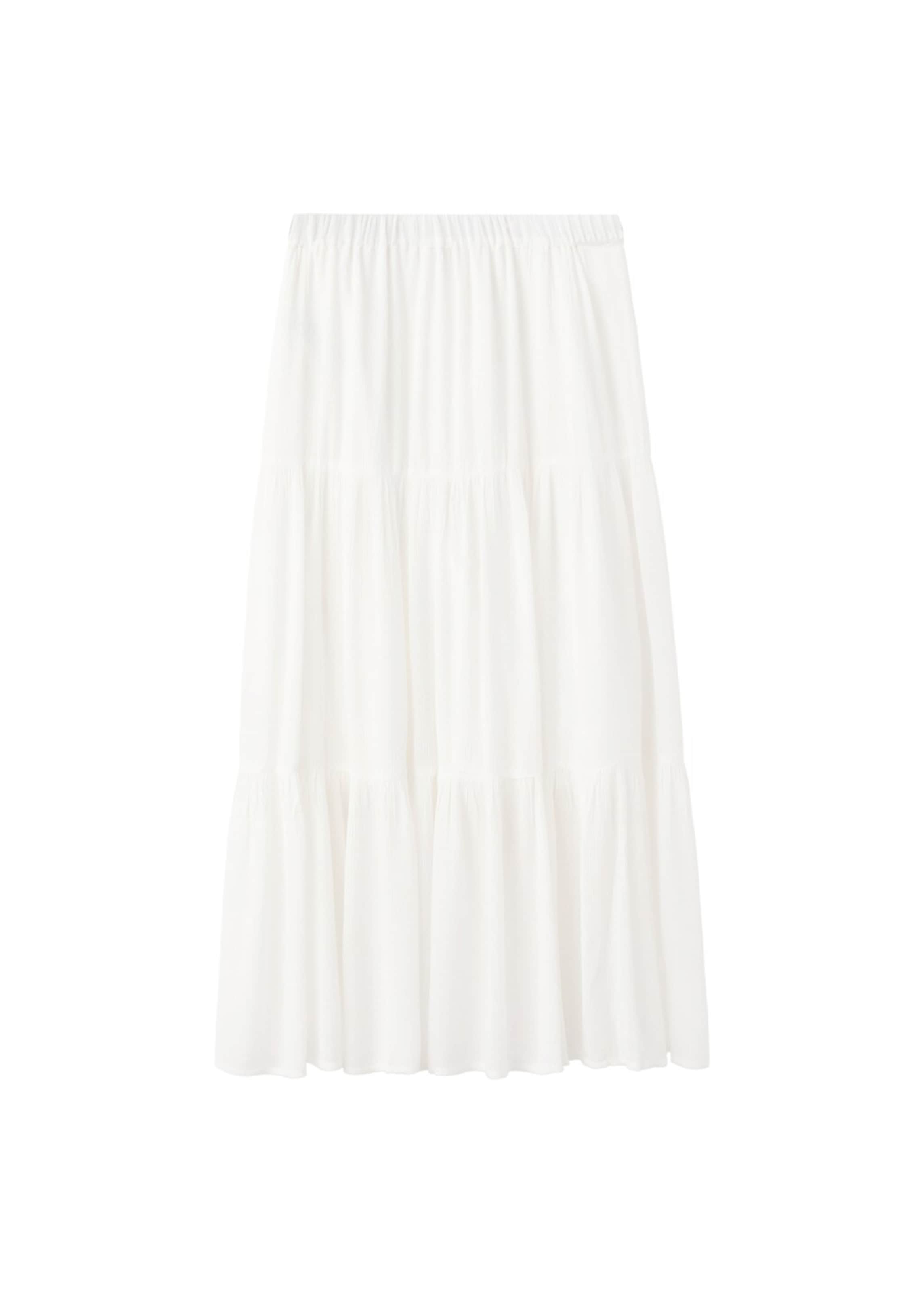 MANGO TEEN Skirt 'Tropic' in White: front