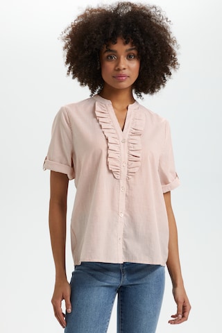 SAINT TROPEZ Bluse 'Mabel' in Beige: predná strana