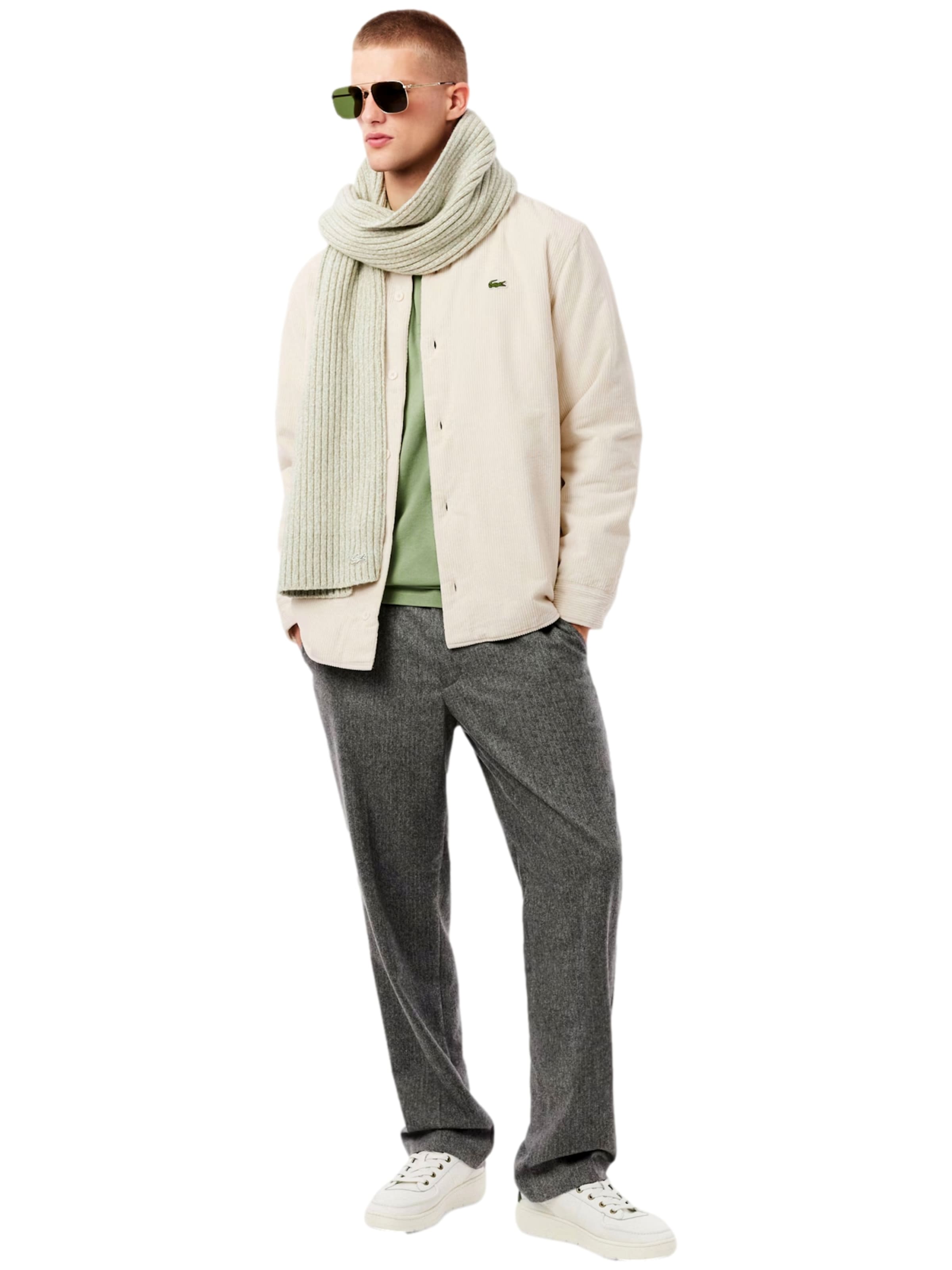 LACOSTE Regular fit Overhemd in Beige