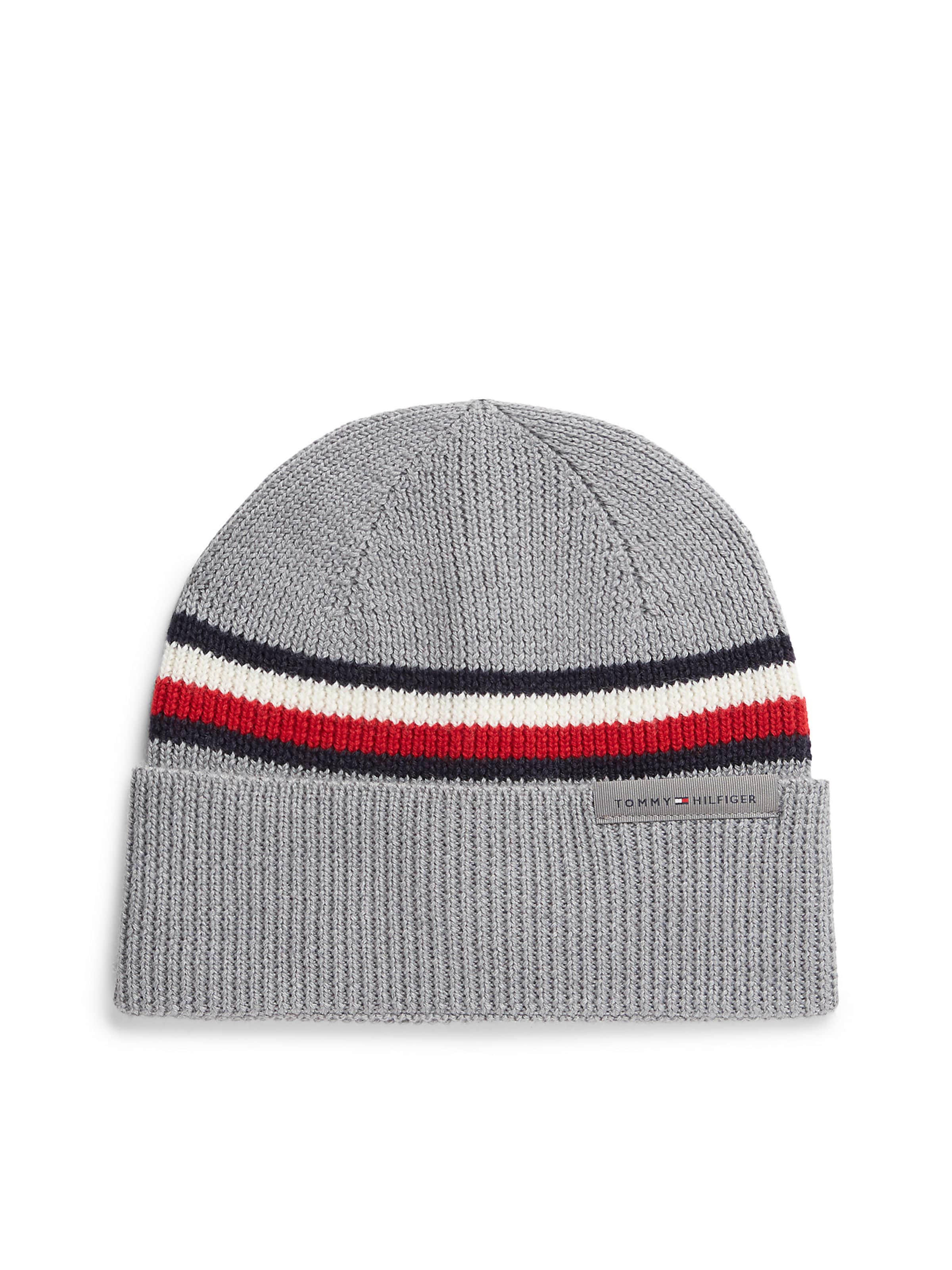 TOMMY HILFIGER Mütze in Grau: Vorderseite