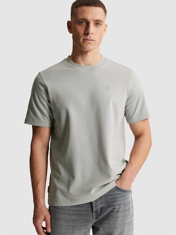 CAST IRON T-shirt 'T-shirt in interlock jersey with crew neck' i grå: framsida