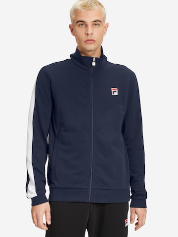 FILA Bluza rozpinana 'LANGWEDEL' w kolorze niebieski: przód