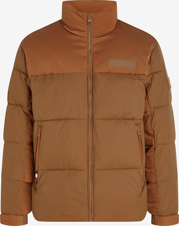 TOMMY HILFIGER Winterjas 'New York' in Bruin: voorkant