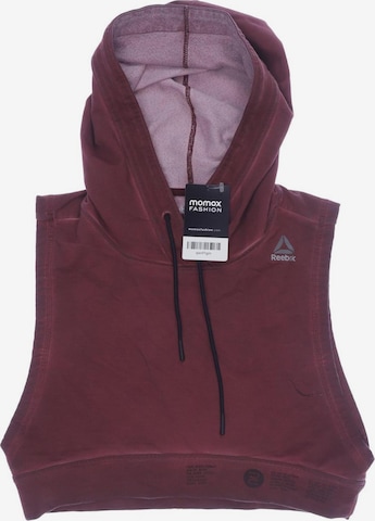 Reebok Kapuzenpullover XS in Rot: predná strana