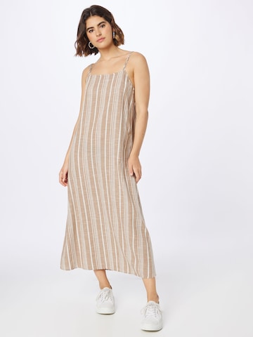 Lindex Letní šaty – béžová: přední strana