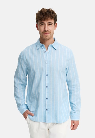 INDICODE JEANS Regular fit Business shirt 'Trypper' in Blue: front