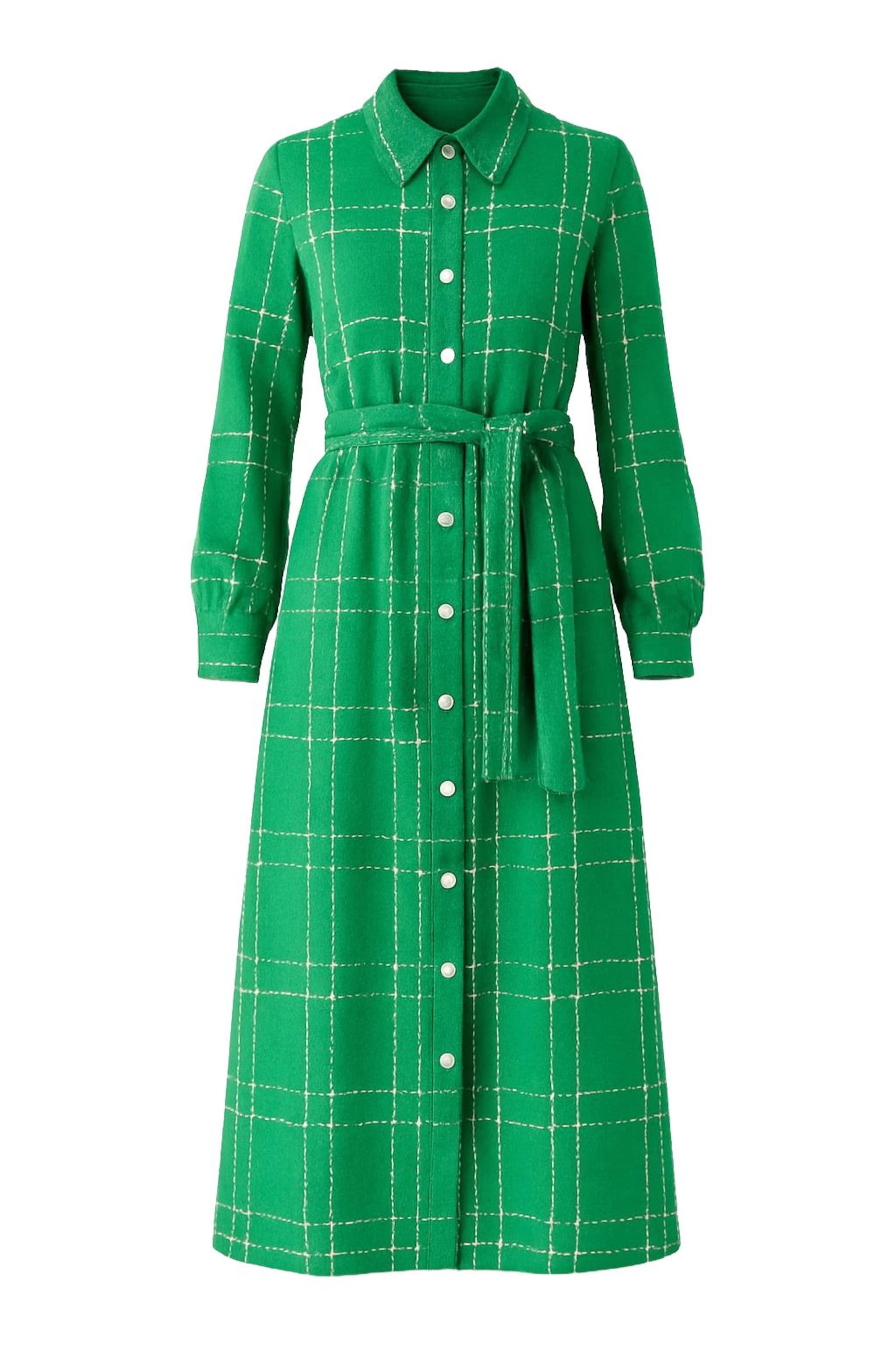 MODAMIHRAM Mantel in limette / weiß, Produktansicht