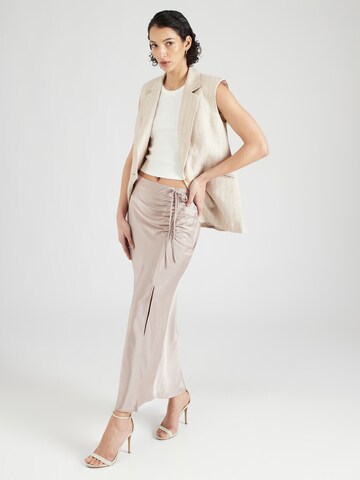 ABOUT YOU x Iconic by Tatiana Kucharova Skirt 'Dakota' in Beige