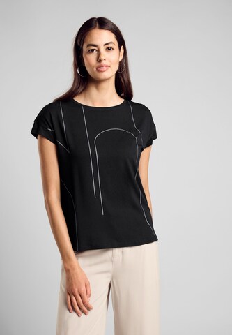 STREET ONE T-Shirt in Schwarz: Vorderseite